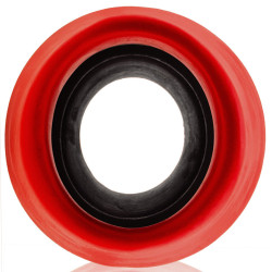 Oxballs Plug Tunnel Colossus Pighole XXXXL Noir-Rouge 17 x 13.5cm